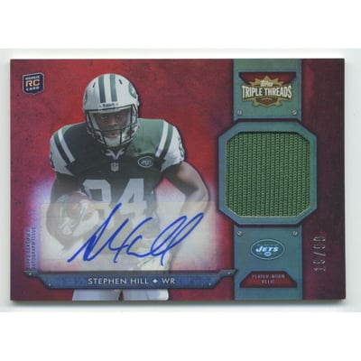 2012 Topps Triple Threads Rookies Autographed Relics #TTRAR19 Stephen Hill