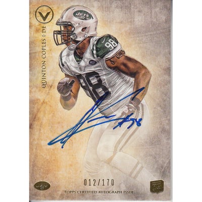 2012 Topps Valor Autographs #VAQC Quinton Coples/146