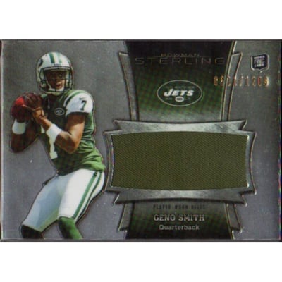 2013 Bowman Sterling Relics #BSJRRGS Geno Smith/1206
