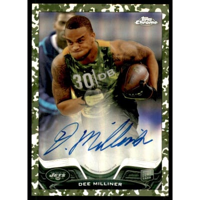 2013 Topps Chrome Rookie Autographs Camo Refractors #199 Dee Milliner