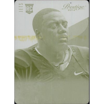 2014 Prestige Printing Plates Yellow #286 Tajh Boyd