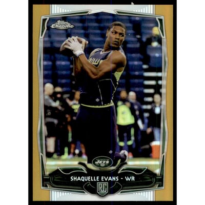 2014 Topps Chrome Gold Refractors #132 Shaquelle Evans