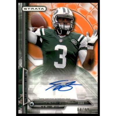 2014 Topps Strata Autographs Topaz #123 Tajh Boyd
