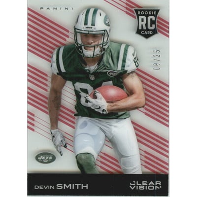 2015 Panini Clear Vision Red #124 Devin Smith