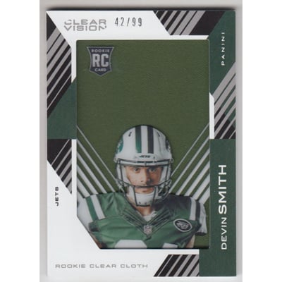 2015 Panini Clear Vision Rookie Clear Cloth Jerseys #RCCDS Devin Smith