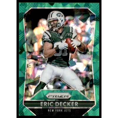 2015 Panini Prizm Prizms Green Cracked Ice #190 Eric Decker