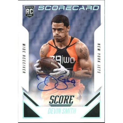 2015 Score Rookie Autographs Scorecard #409 Devin Smith