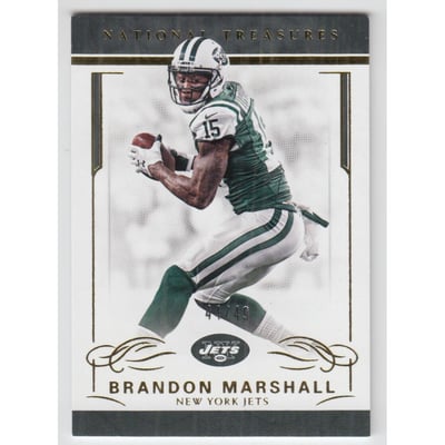 2016 Panini National Treasures Gold #73 Brandon Marshall