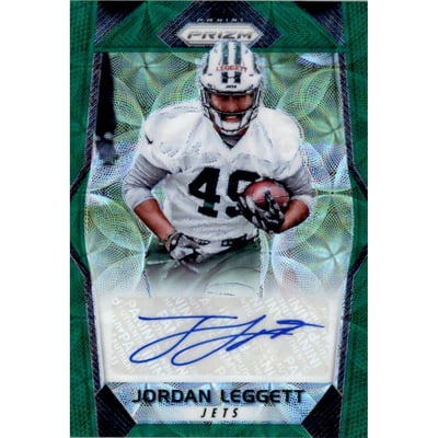 2017 Panini Prizm Rookie Autographs Prizms Green Scope #RAJL Jordan Leggett