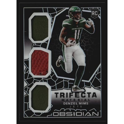 2020 Panini Obsidian Trifecta Materials #25 Denzel Mims