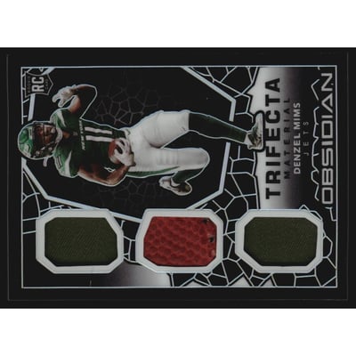 2020 Panini Obsidian Trifecta Materials #25 Denzel Mims