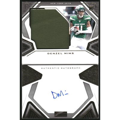 2020 Panini Playbook Gold #223 Denzel Mims JSY AU