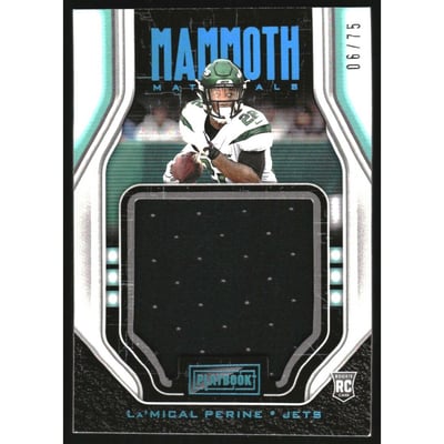 2020 Panini Playbook Mammoth Materials Platinum #38 La'Mical Perine