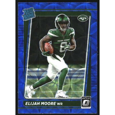 2021 Donruss Optic Blue Scope #216 Elijah Moore RR