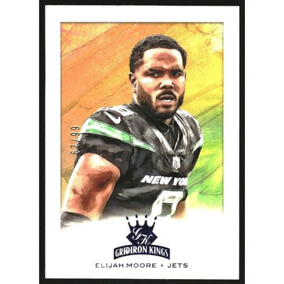 2021 Panini Chronicles Gridiron Kings Blue #30 Elijah Moore
