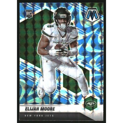 2021 Panini Mosaic Mosaic Reactive Blue #316 Elijah Moore