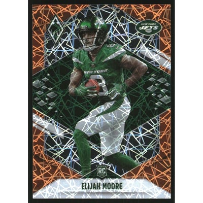 2021 Panini Phoenix Orange Lazer #114 Elijah Moore