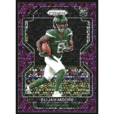 2021 Panini Prizm Prizms No Huddle Purple #346 Elijah Moore