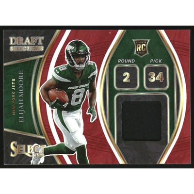 2021 Select Draft Selections Memorabilia Prizm Red #21 Elijah Moore