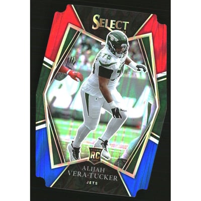 2021 Select Prizm Red and Blue Die Cut #186 Alijah Vera-Tucker