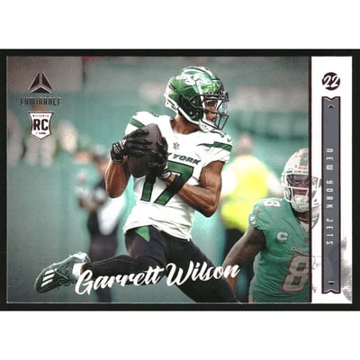 2022 Panini Chronicles Luminance Update Horizontal Rookies Pink #217 Garrett Wilson