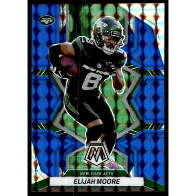 2022 Panini Mosaic Mosaic Blue #153 Elijah Moore
