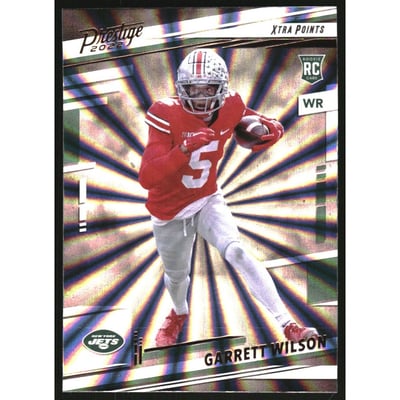 2022 Prestige Xtra Points Sunburst #308 Garrett Wilson