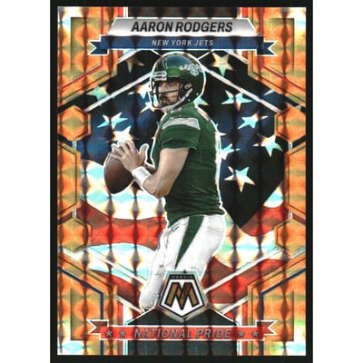 2023 Panini Mosaic Mosaic Orange #253 Aaron Rodgers NP
