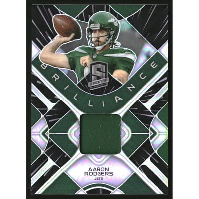 2023 Panini Spectra Brilliance Materials Hyper #22 Aaron Rodgers