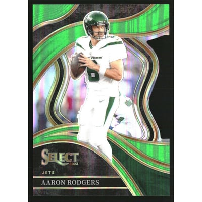 2023 Select Prizm Neon Green Die Cut #300 Aaron Rodgers