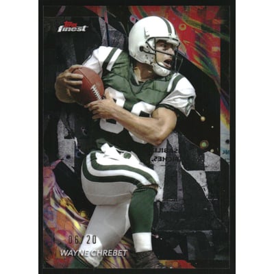 2024 Finest Black Refractors #141 Wayne Chrebet