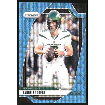2024 Panini Prizm Prizms Blue Wave #222 Aaron Rodgers