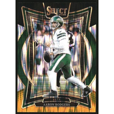 2024 Select Prizm Black and Gold Shock #40 Aaron Rodgers