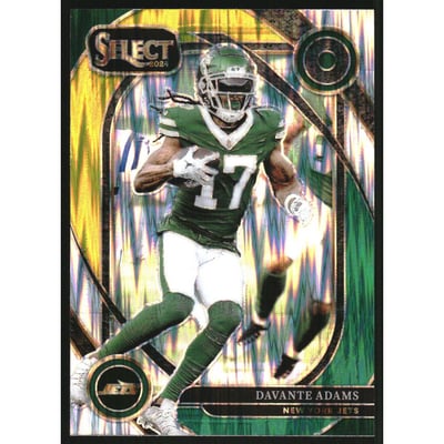 2024 Select Prizm Green and Yellow Shock #245 Davante Adams