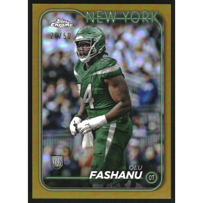 2024 Topps Chrome Gold Refractors #238 Olu Fashanu