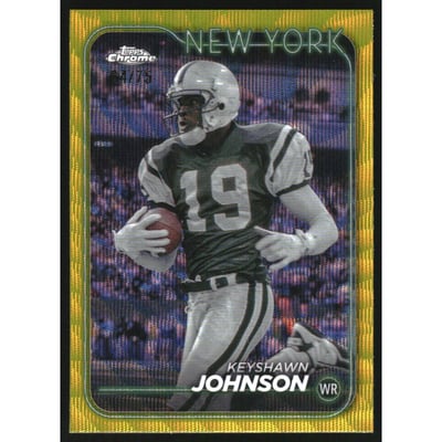 2024 Topps Chrome Yellow Wave Refractors #147 Keyshawn Johnson