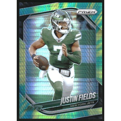 2025 Panini Prizm Prizms Hyper #218 Justin Fields
