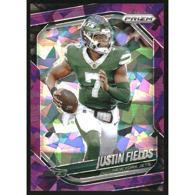 2025 Panini Prizm Prizms Purple Ice #218 Justin Fields