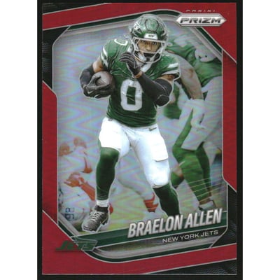 2025 Panini Prizm Prizms Red #100 Braelon Allen