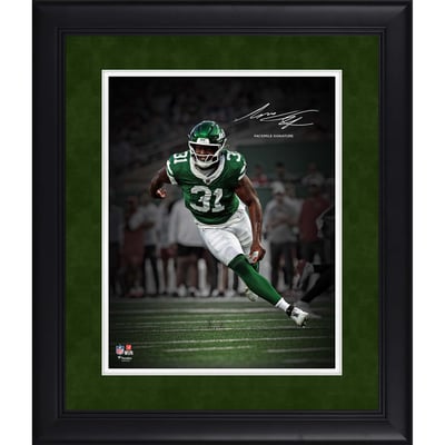 David Bailey New York Jets Facsimile Signature Fanatics Authentic Framed 11" x 14" Spotlight Photograph