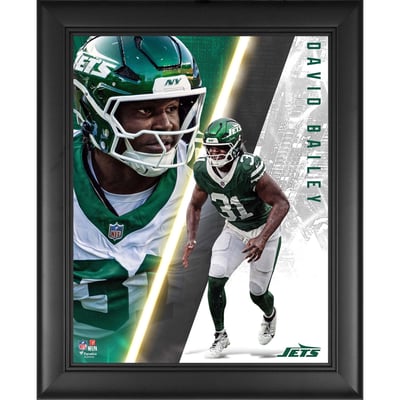 David Bailey New York Jets Fanatics Authentic Framed 13" x 16" Radiance Collage