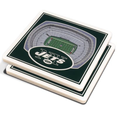 New York Jets Fanpoint 3D StadiumView Coasters