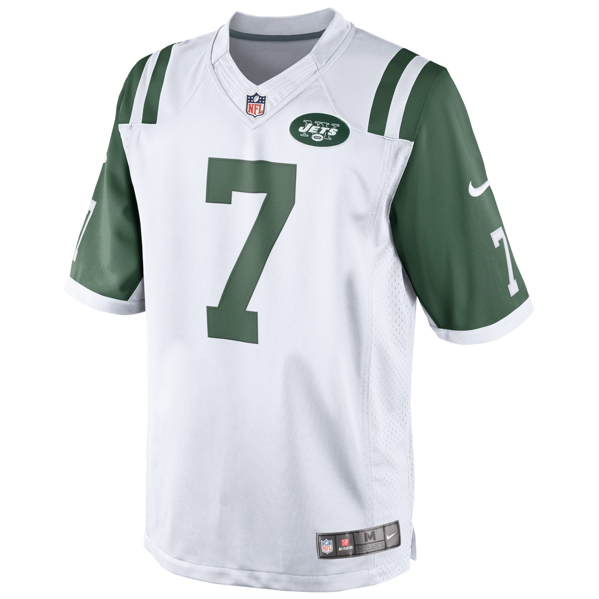 Men's New York Jets Geno Smith Nike White Limited Jersey