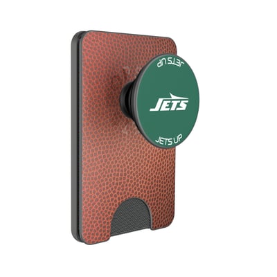 New York Jets Keyscaper Football PopSockets Magnetic Wallet