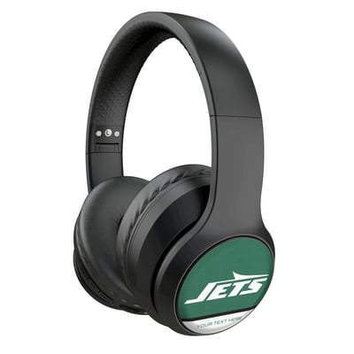 New York Jets Keyscaper Personalized Endzone Solid Wireless Bluetooth Headphones With Case