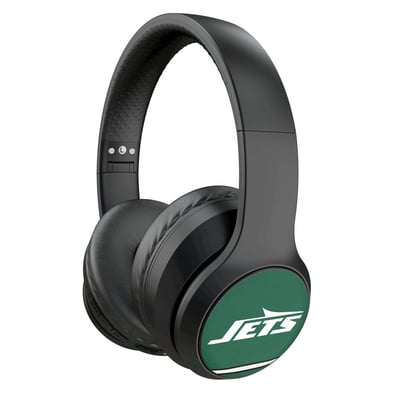 New York Jets Keyscaper Stripe Wireless Bluetooth Headphones With Case
