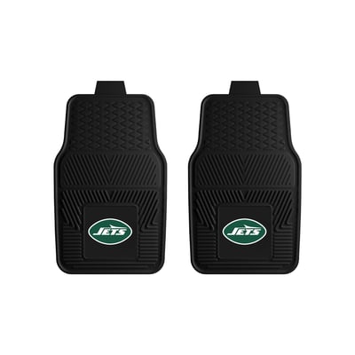 New York Jets Logo Brands Two-Piece Vinyl Car Mat Set