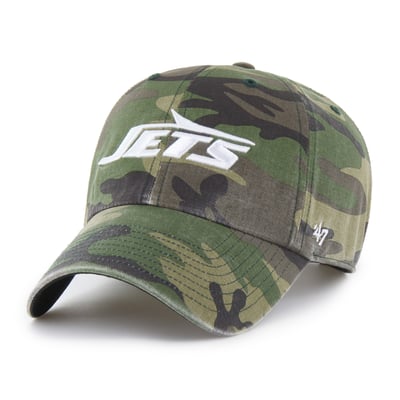New York Jets '47 Woodland Clean Up Adjustable Hat - Camo