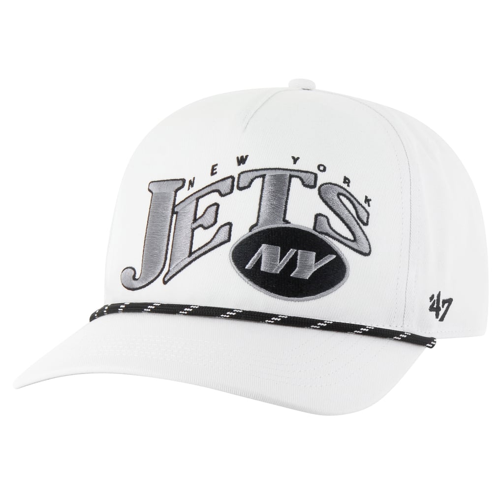 New York Jets '47 Wave Speckle Hitch Rope Adjustable Hat - White