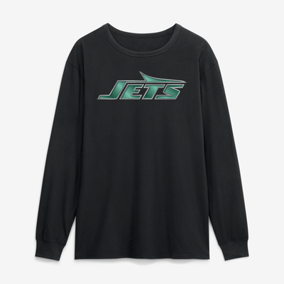 New York Jets  Forged Mascot Long Sleeve T-Shirt - Black